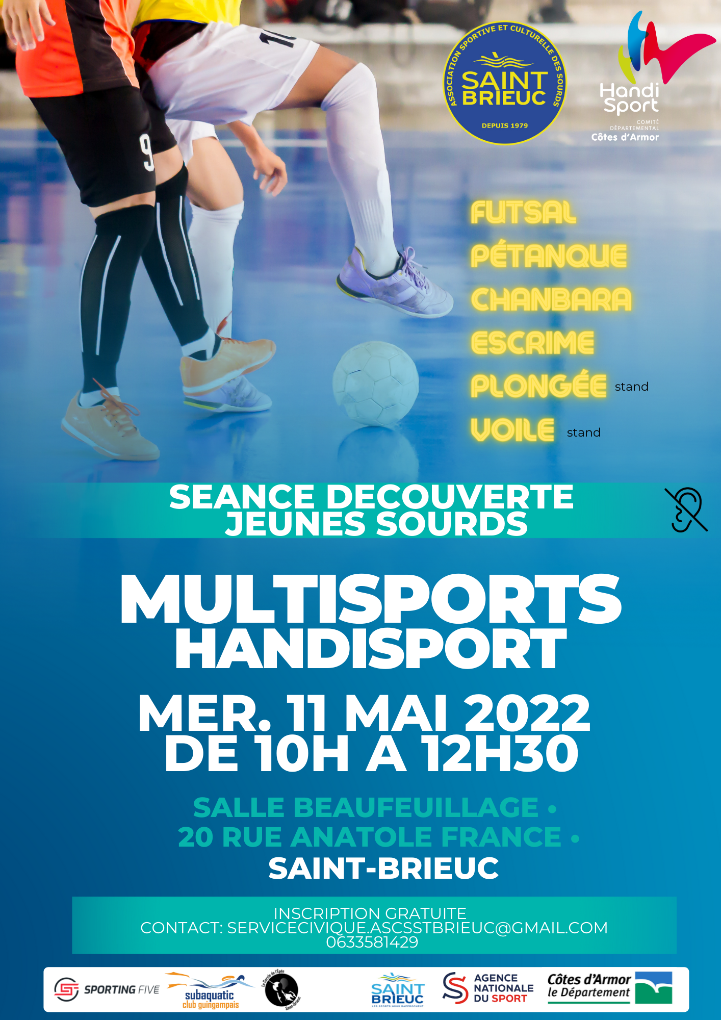 20220511 Decouverte Multisports Jeunes Handicap Auditif